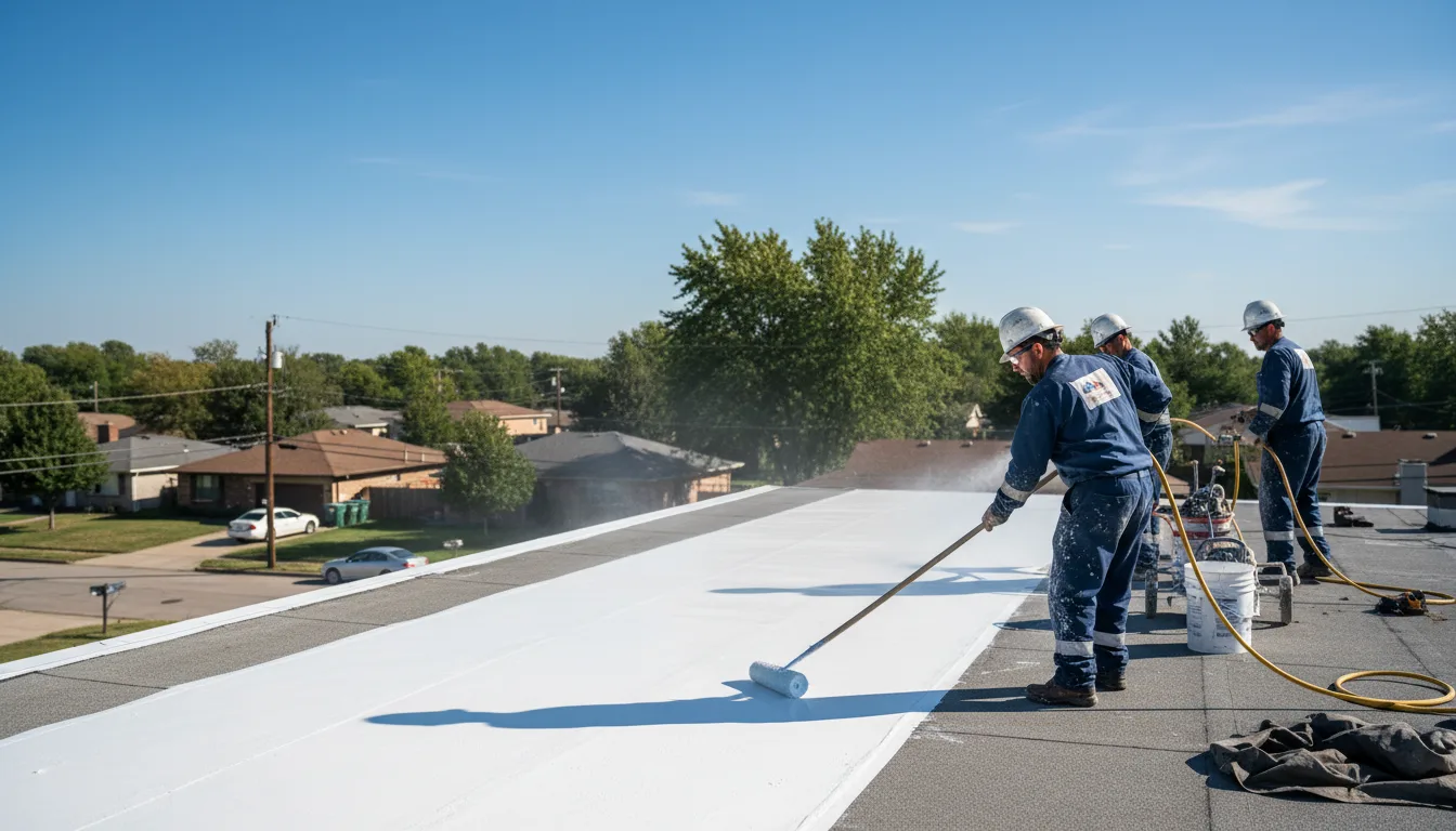 Commercial roof coating in Roosevelt, NY near me